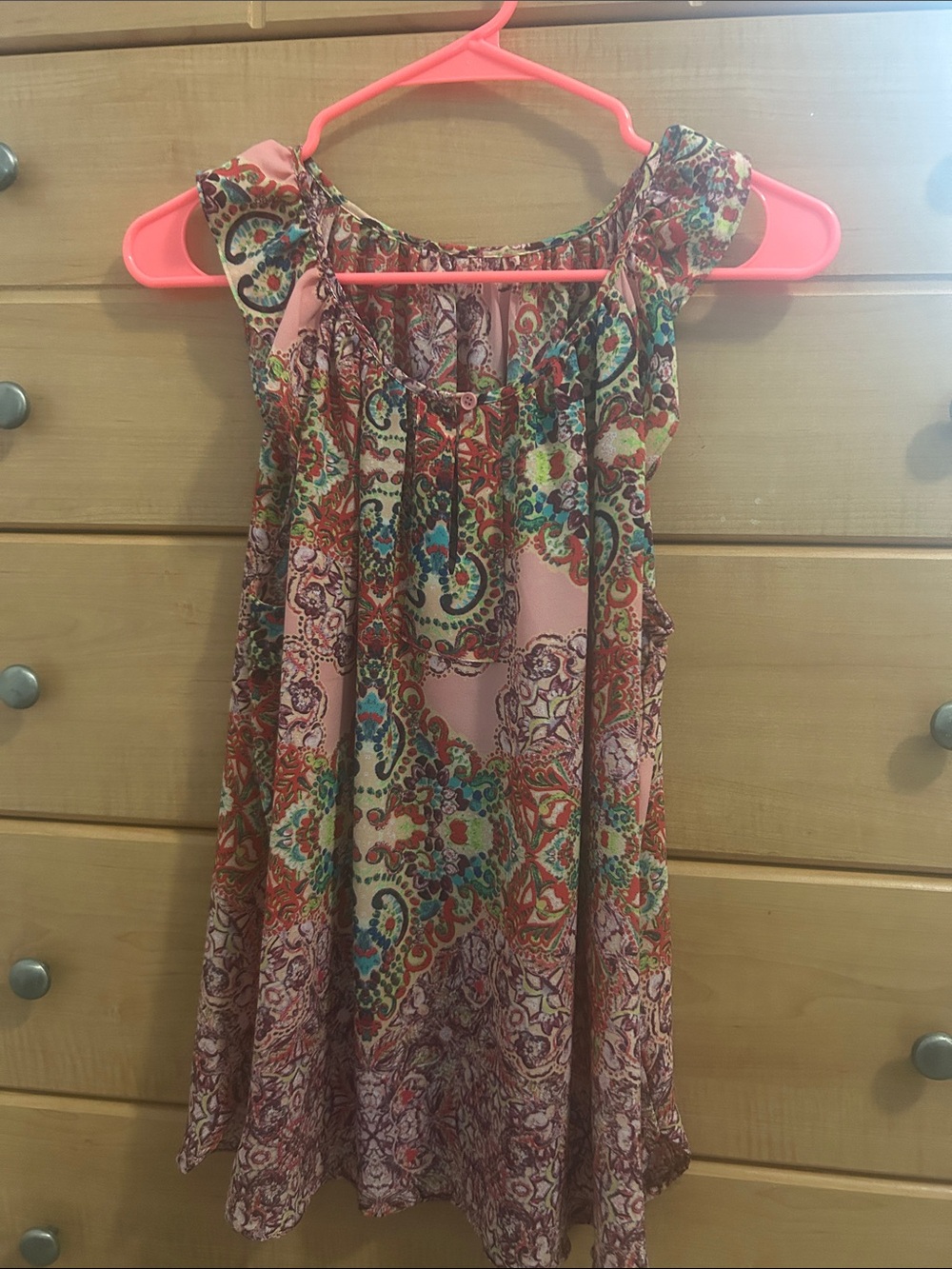 Pink Paisley Print Shirt